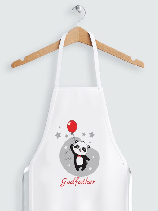 Ποδιά Βάπτισης Panda Balloon - Σετ για Νονό & Νονά | Bomboniero - Image 2