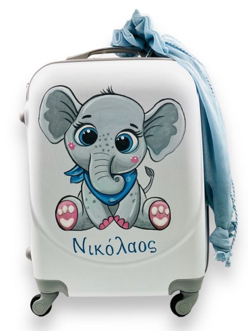 Ολικό Βαπτιστικό Πακέτο Blue Elephant - Σετ Νονού & Νονάς - Image 4