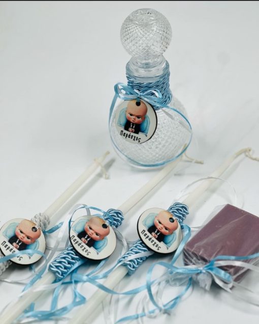 Baby Boss: Ολικό Πακέτο Βάπτισης για Αγόρι (Πλήρες Σετ Νονού) - Image 5