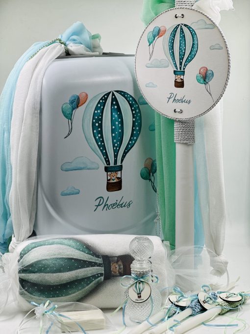 Mint Air Balloon: Ολικό Βαπτιστικό Πακέτο Νονού με Αερόστατο (Mint) - Image 2