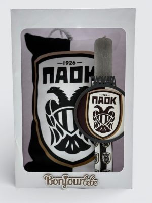 λαμπάδα με μαξιλαράκι παοκ